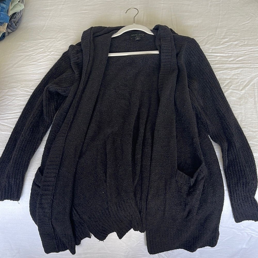 Barefoot Dreams hooded cardigan